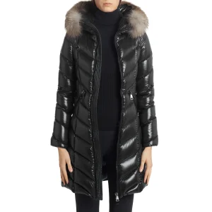 Autumn Winter Fashion Ladies Padded Parka Jacket With Popular Fox Fur Collar Women's Winter Long Puffer Coat