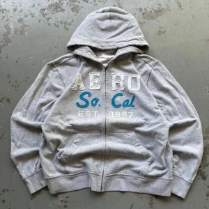 Casual Zip up High Quality Vintage Y2K Aeropostale California Full Zip Grunge Hoodie