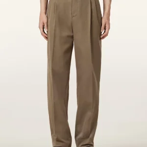 Apparel Mens Straight Legs SweatPants Brown 100% Cotton Lining Fabric Color Casual Fashion Pants for Men